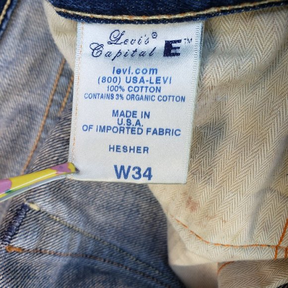 Super Rare Levi's Big E Hesher denim jeans - Picture 5 of 11
